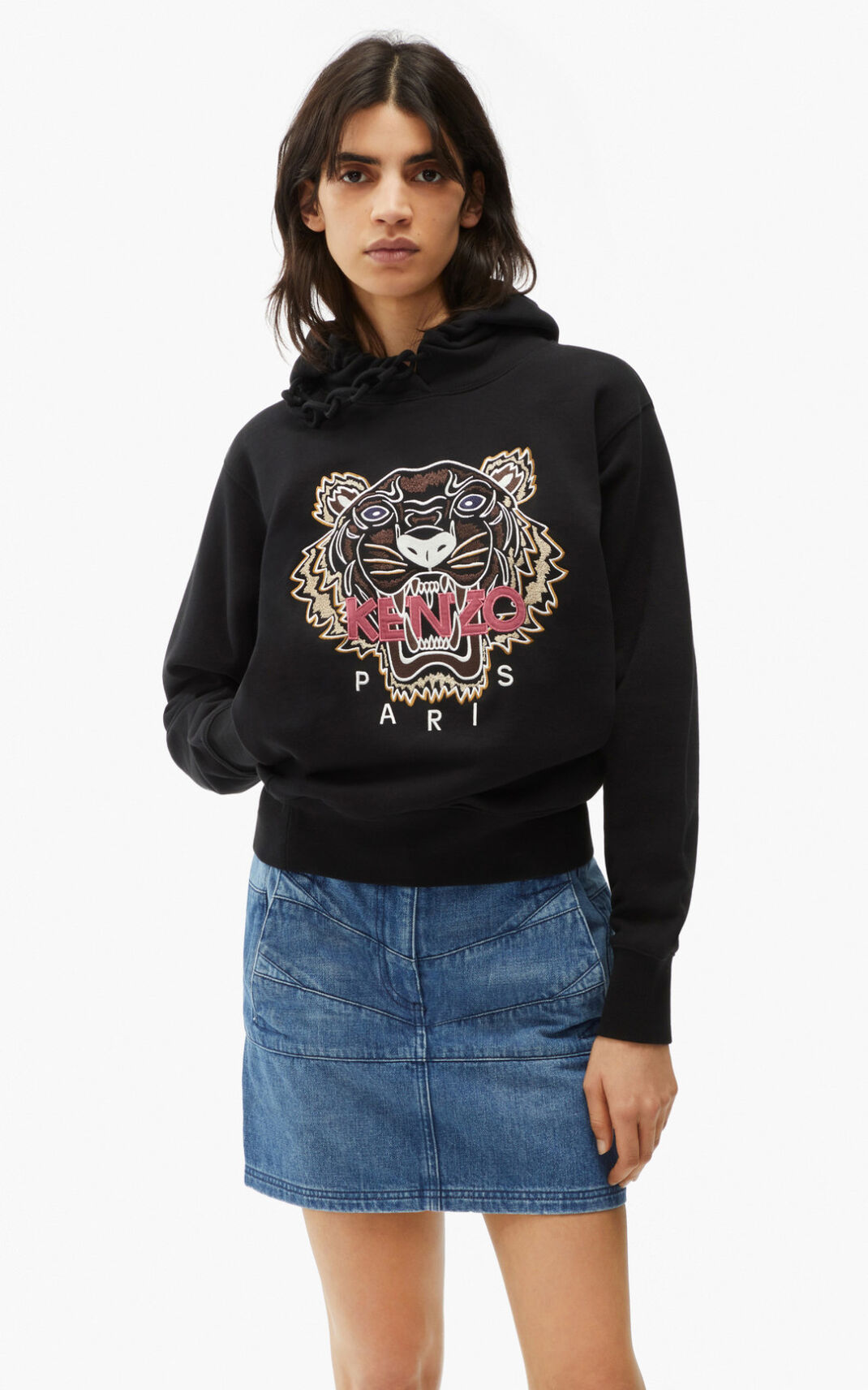 Sudaderas Con Capucha Kenzo Tiger Mujer Negras - SKU.2310457